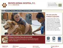 Tablet Screenshot of brownanimalhospital.com